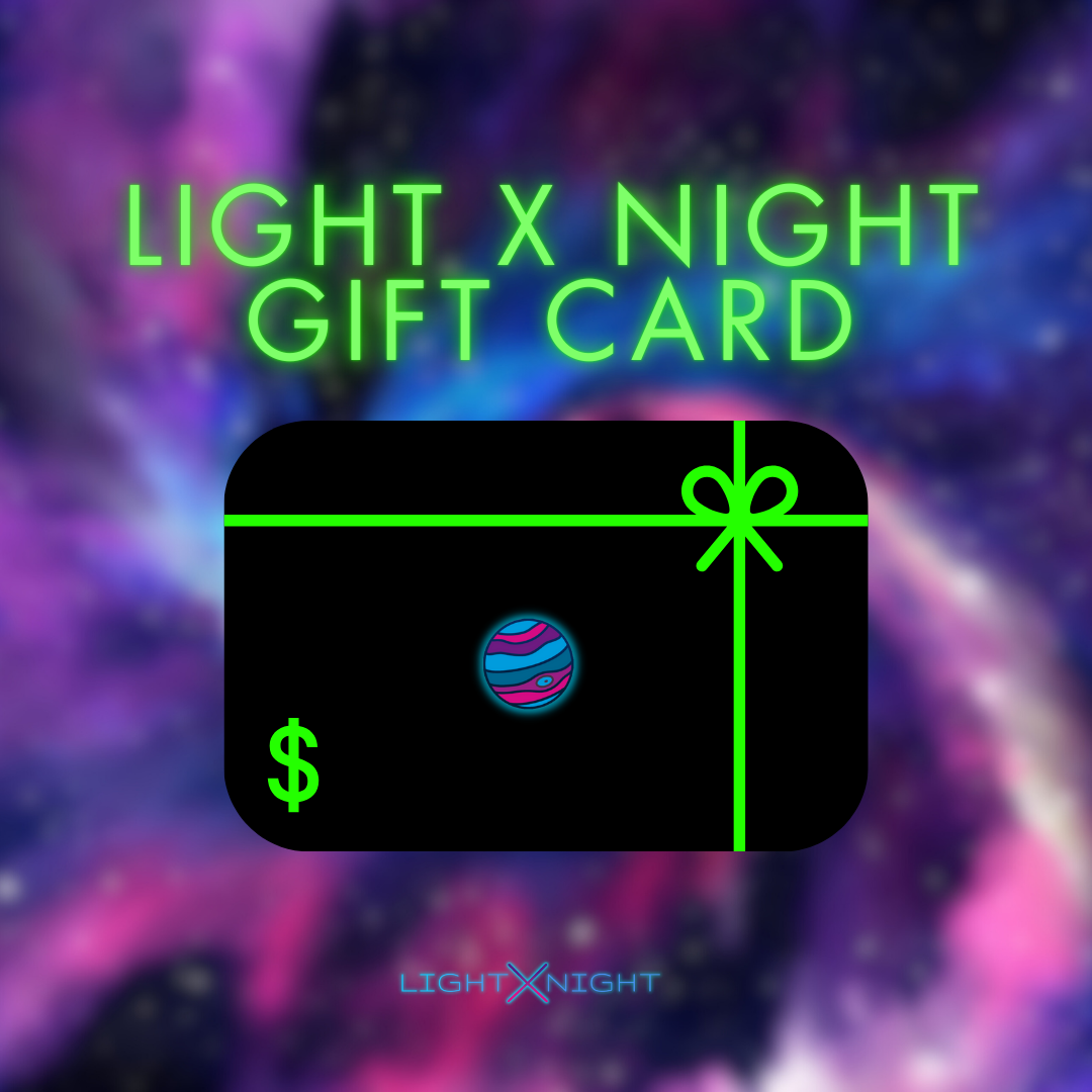 Light X Night Gift Card, Neon Sign Gift Card, Neon Lights Gift Card, Free Neon Sign