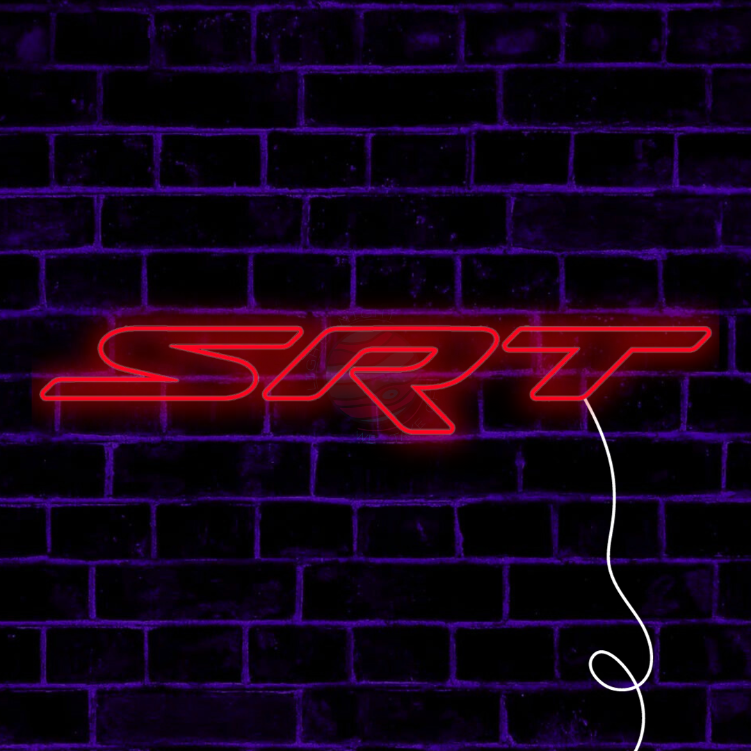 SRT Led Neon Sign, SRT Neon Light, Light X Night SRT Neon Sign