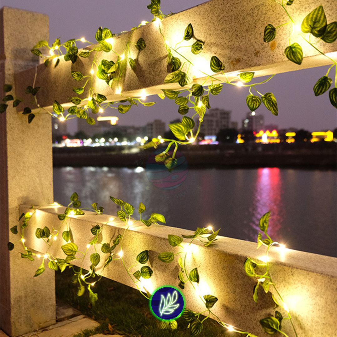 LED String with leaves, LED strip with leaves