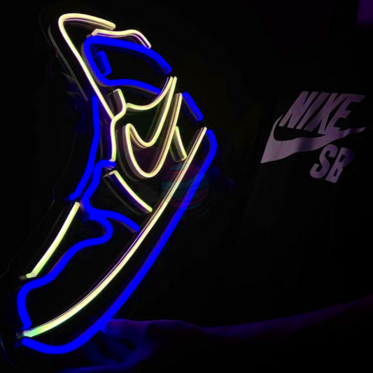 Air Jordan blue Neon Sign