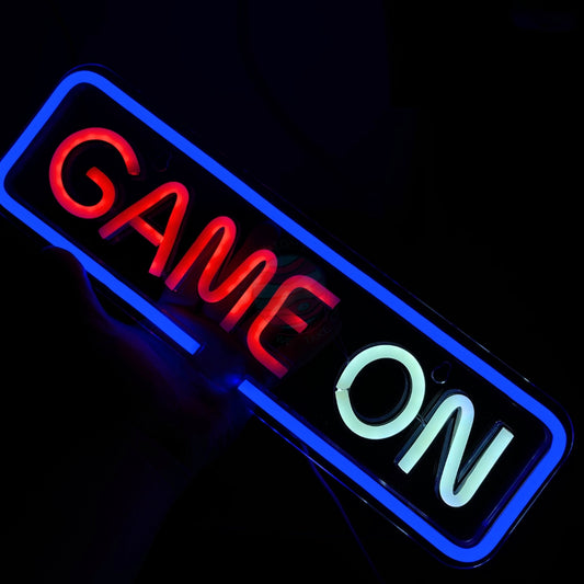 Game On gaming neon sign