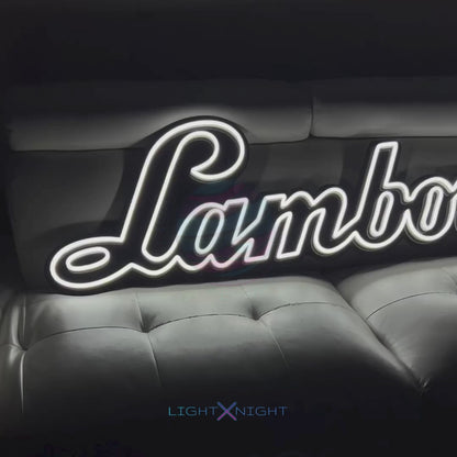 Lamborghini Font Neon Sign