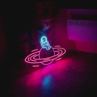 Astronaut Neon Light, Astronaut LED Neon Sign, Space Lights, Galaxy Neon Signs