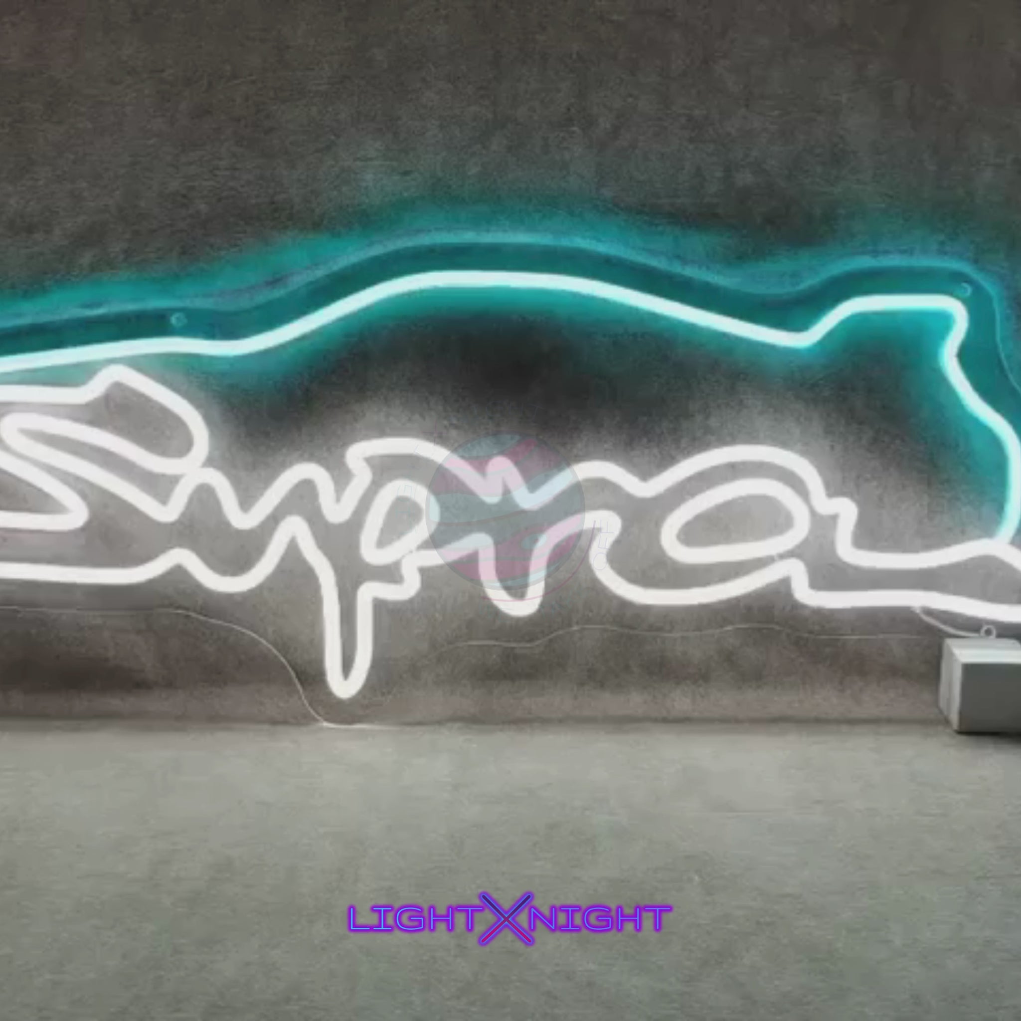 Supra Led Neon Sign, Supra Neon Light, Light X Night Supra Neon Sign