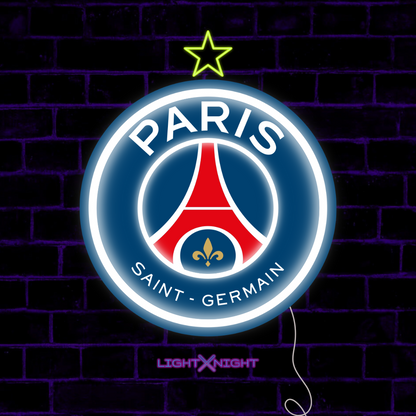PSG Minimalistic Neon Sign