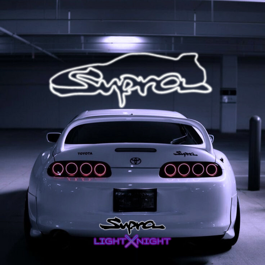 Supra Led Neon Sign, Supra Neon Light, Light X Night Supra Neon Sign