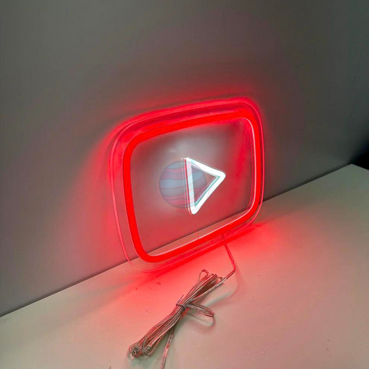 Youtube Led Neon Sign, Youtube Neon Light, Light X Night Youtube neon sign