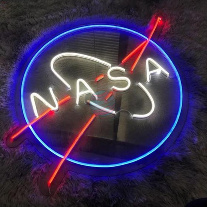 Nasa neon sign