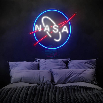 Nasa neon sign