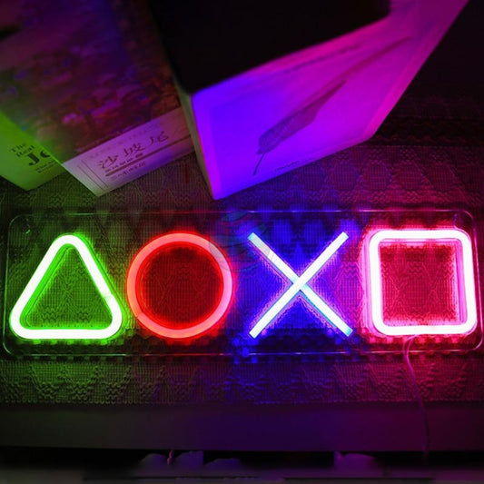 "Playstation Buttons" Neon Sign